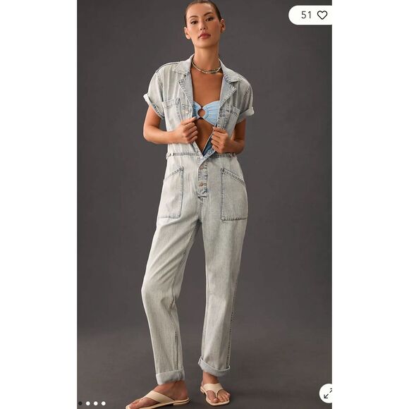 Pistola Grover jumpsuit in breeze - Picture 1 of 7